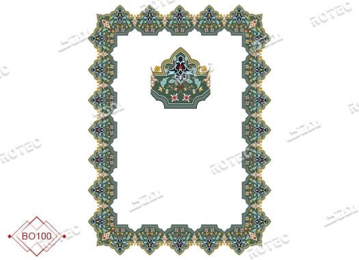 طرح برش لیزری حاشیه