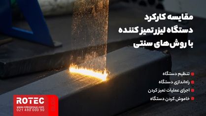 مقایسه دستگاه لیزر تمیز کننده و روش‌های سنتی