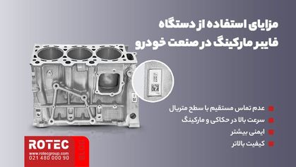 کاربرد دستگاه فایبر مارکینگ در صنعت خودرو
