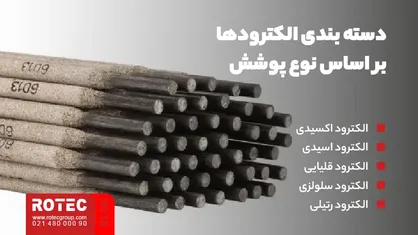 دسته بندی الکترودها بر اساس نوع پوشش