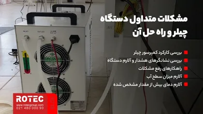 مشکلات متداول دستگاه چیلر و راه حل آن
