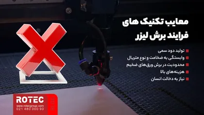 معایب تکنیک های فرایند برش لیزر
