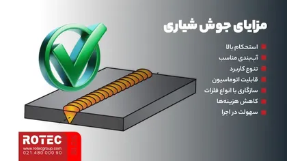 مزایای جوش شیاری
