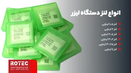 انواع لنز دستگاه لیزر